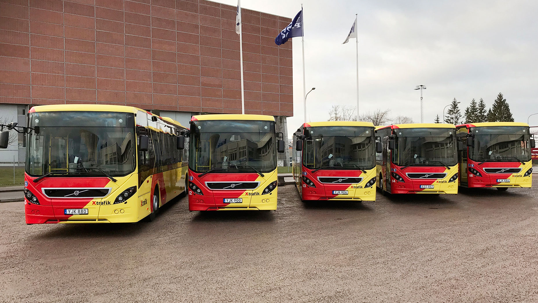 Fler Volvo I X Trafiken Volvo Bussar